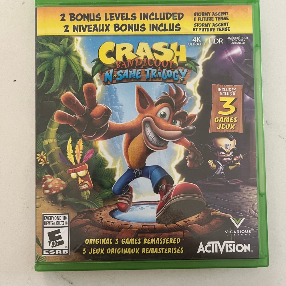 Crash Bandikoot for  Xbox one